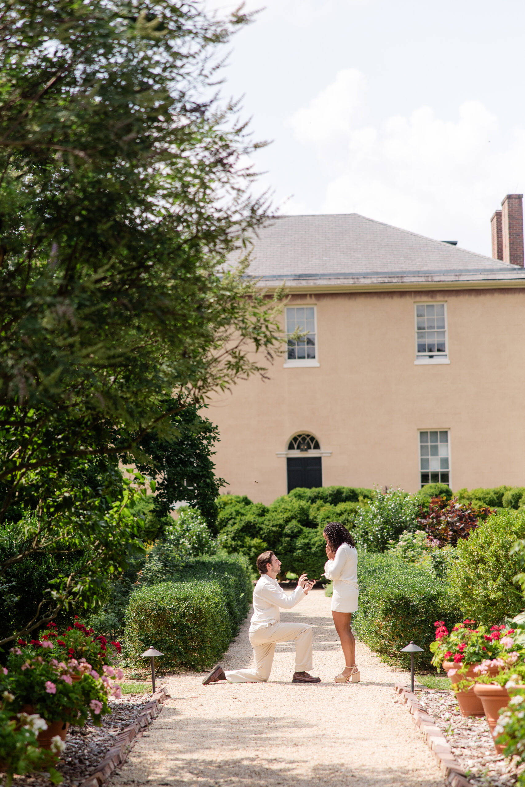 A proposal at Tudor Place in Washington DC