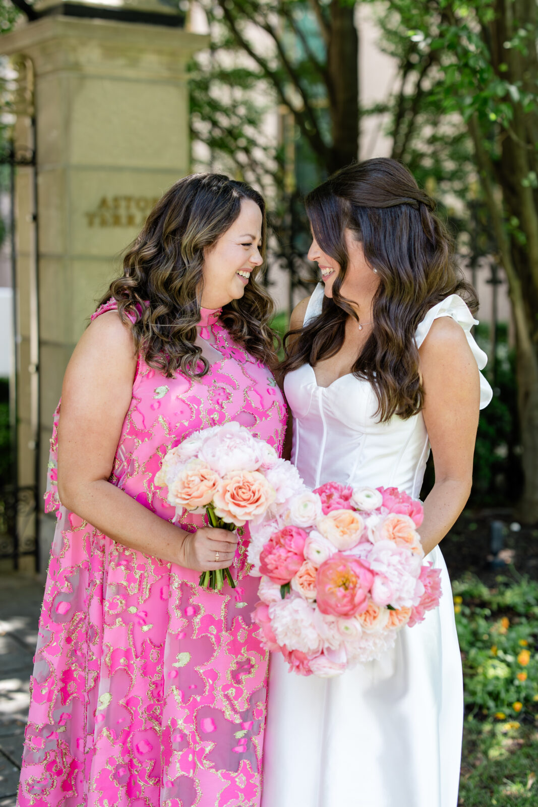 bridal potraits outside st. regis washington dc