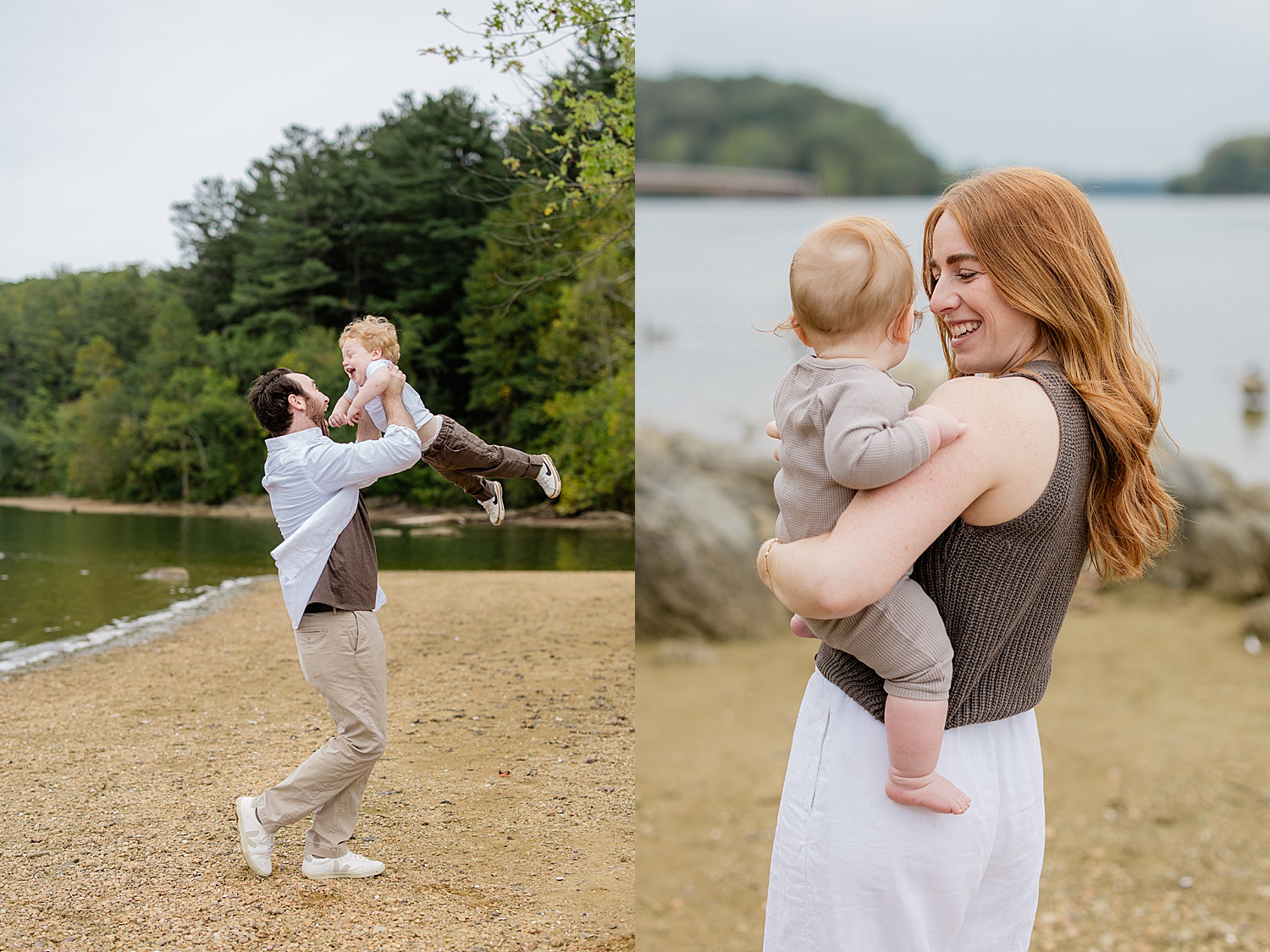 dad spins toddler around laughing by Jen Harvey Photography