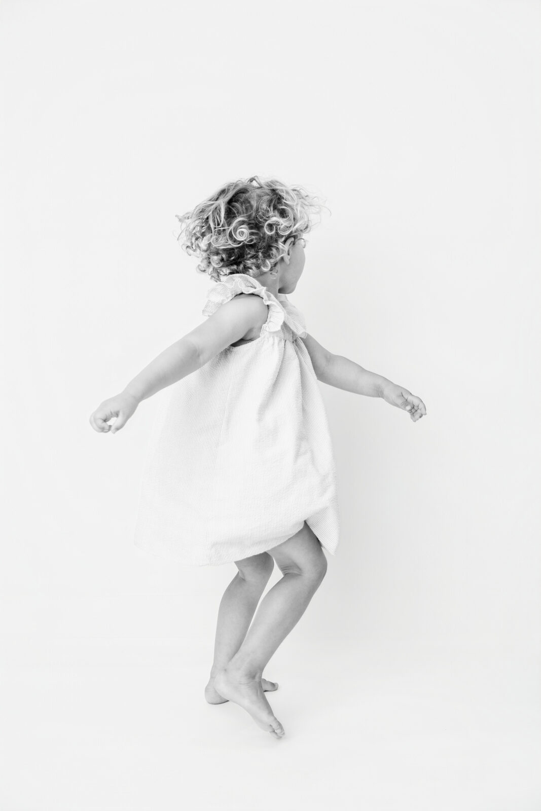 Young child dancing