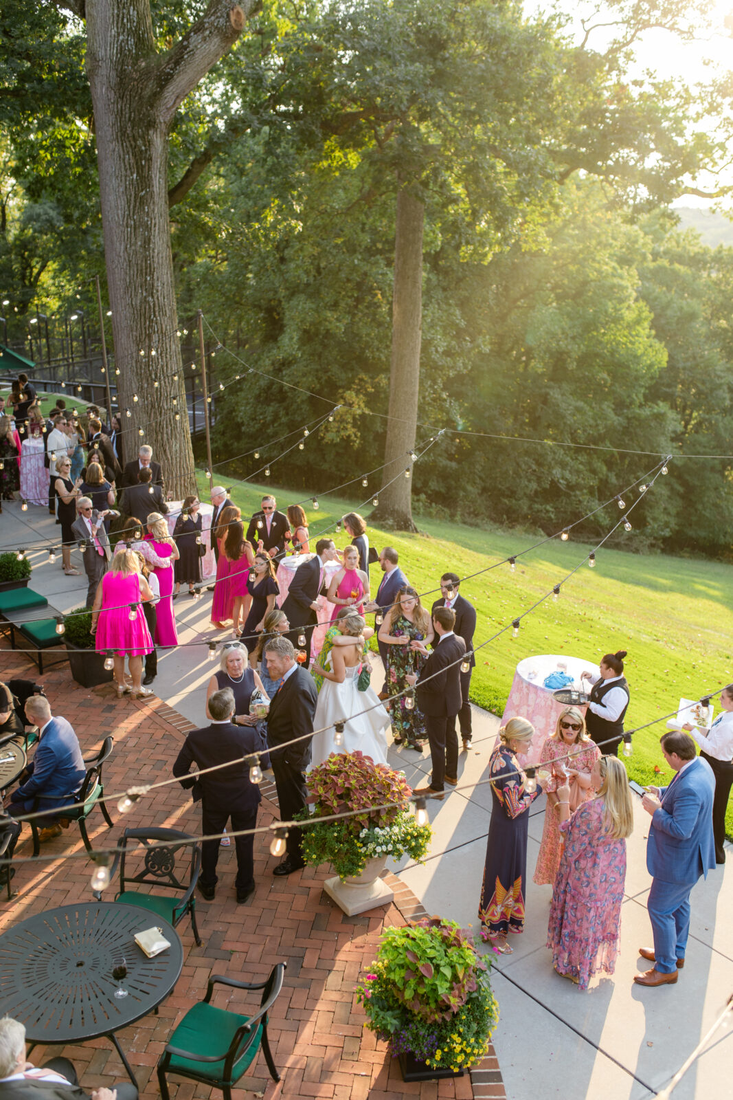 beautiful outdoor wedding reception