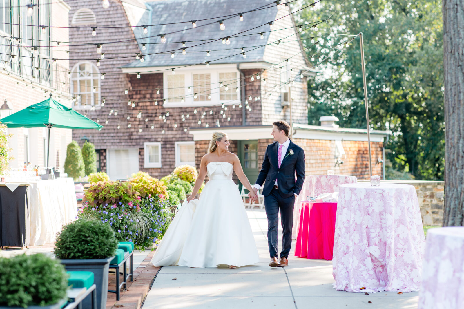 timeless wedding photography couple sharing quiet moment before ceremony in a garden setting