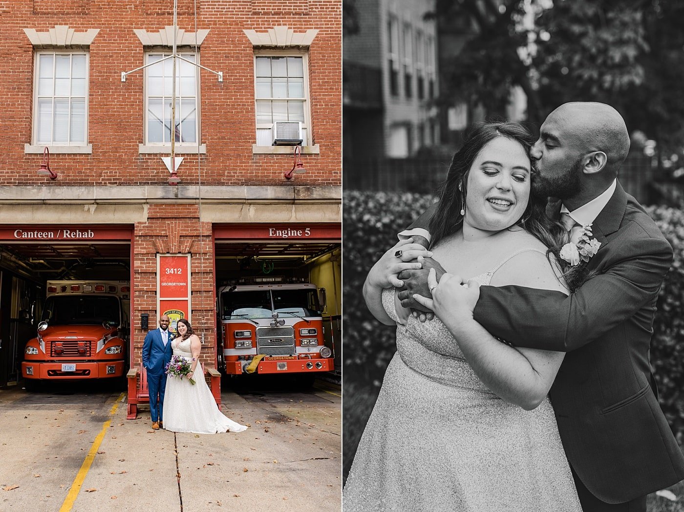 Washington DC bride and groom portraits