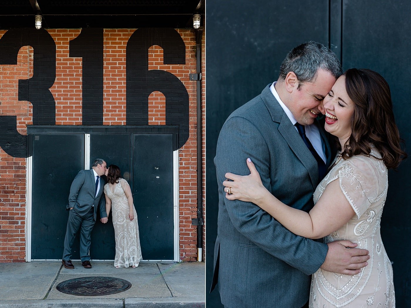 Industrial Baltimore, Md. bride and groom portraits