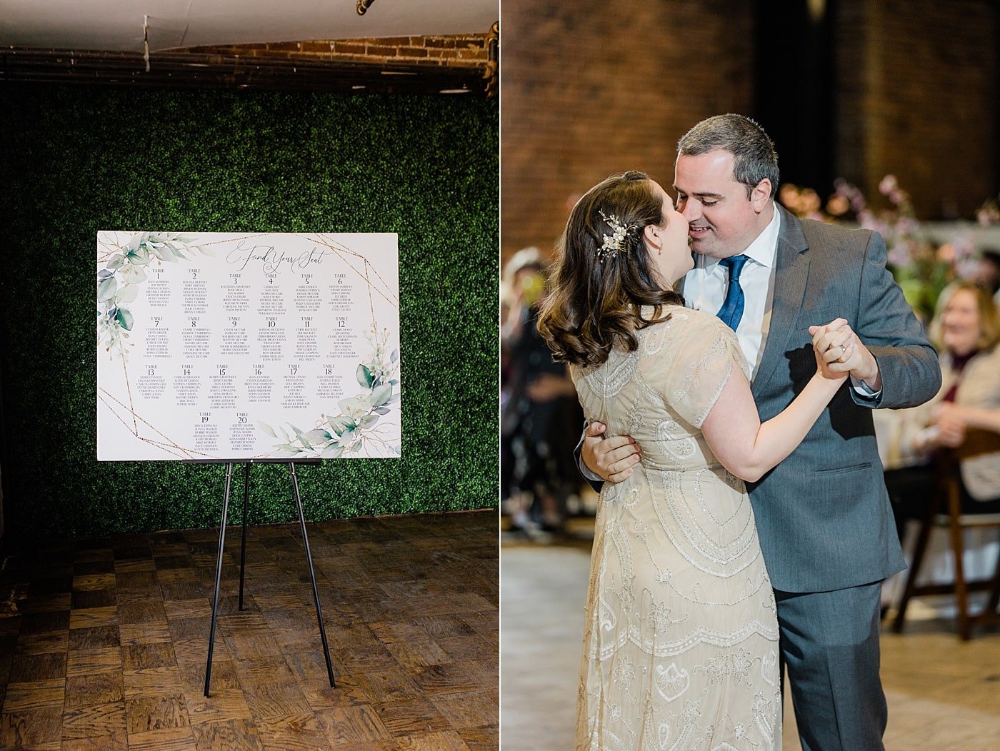 Bride and groom first dance at Baltimore, Md. wedding