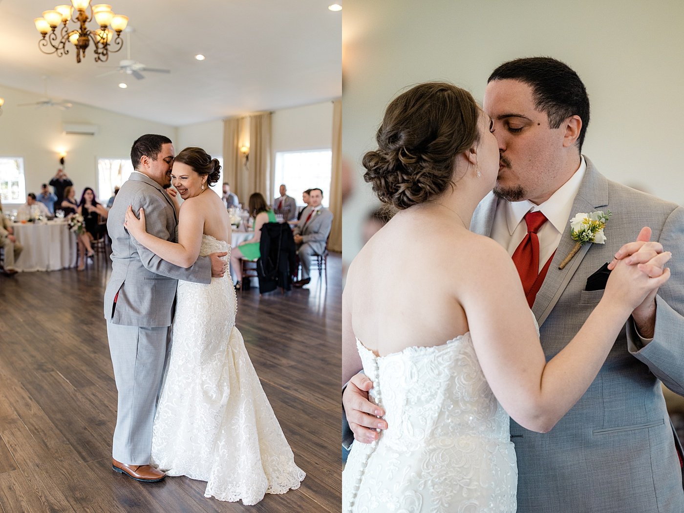 Virginia winery wedding reception dancing