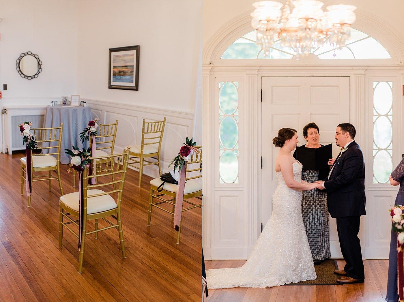 Micro wedding ceremony in Leesburg Virginia